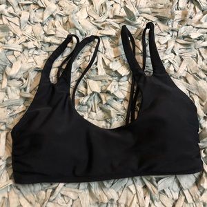 Black bathing suit top